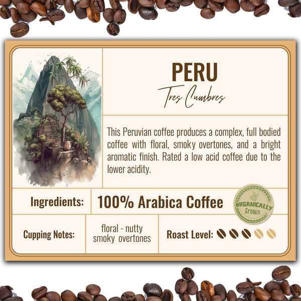 Peru Tres Cumbres Decaf - Organically Grown